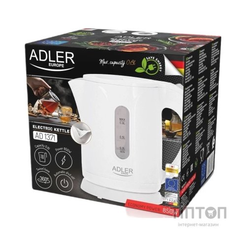 Електрочайник Adler AD 1371 white