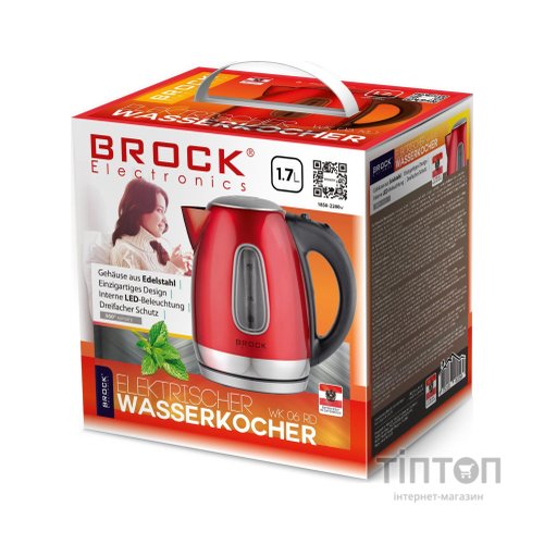 Електрочайник Brock WK 06 RD (WK06RD)
