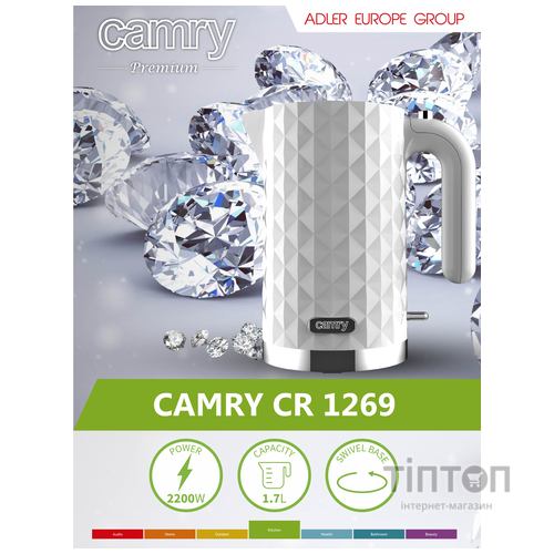 Электрочайник Camry CR 1269 White