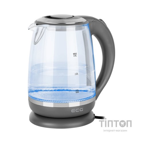 Електрочайник ECG RK 2020 Grey Glass (RK2020 Grey Glass)
