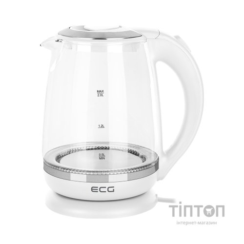 Електрочайник ECG RK 2020 White Glass (RK2020 White Glass)