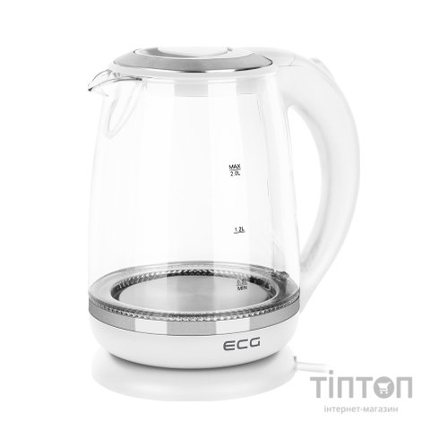 Електрочайник ECG RK 2020 White Glass (RK2020 White Glass)