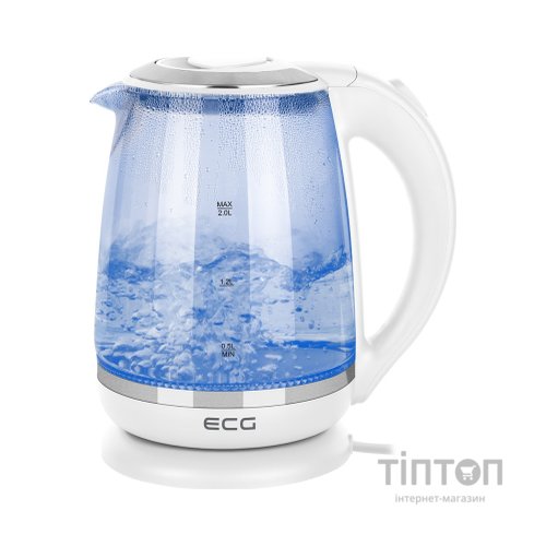 Електрочайник ECG RK 2020 White Glass (RK2020 White Glass)