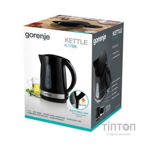 Електрочайник Gorenje K 17 BK (__K17BK)