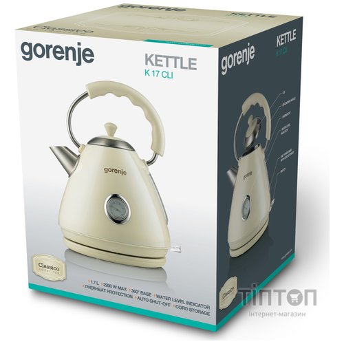 Електрочайник Gorenje K17CLI