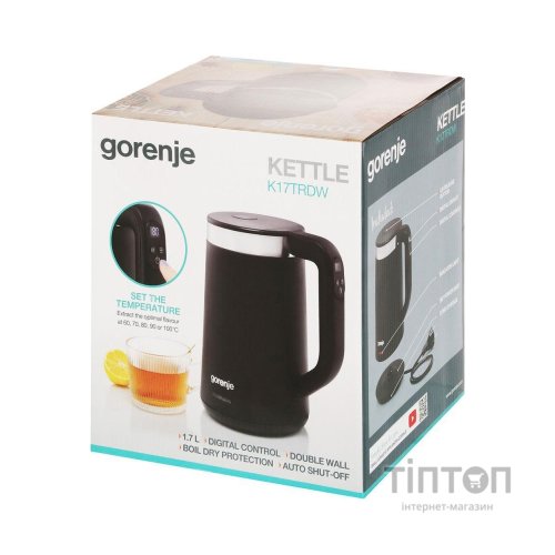 Електрочайник Gorenje K 17 TRDW