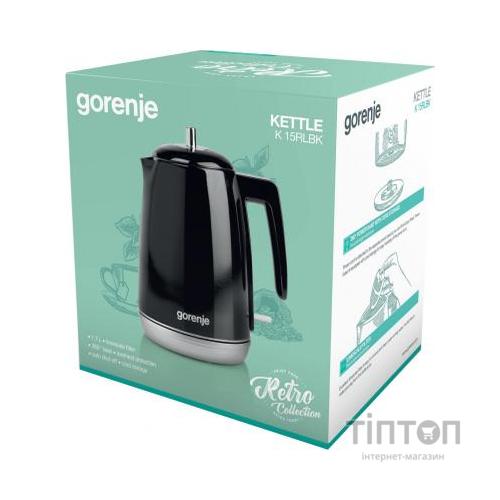 Електрочайник Gorenje K15RLBK
