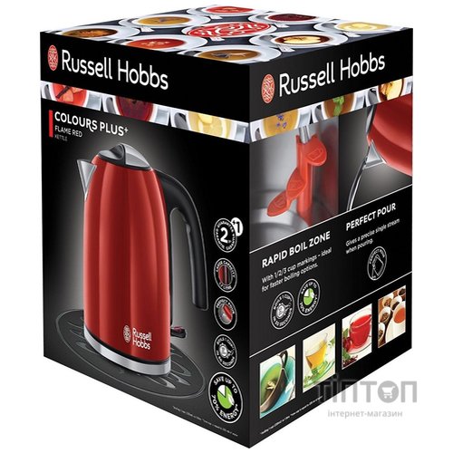 Електрочайник Russell Hobbs 20412-70 Colours Plus Red 
Наявність