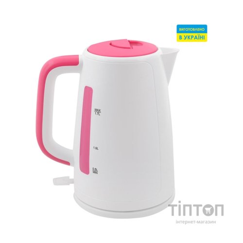 Електрочайник Saturn ST-EK8435U White/Pink