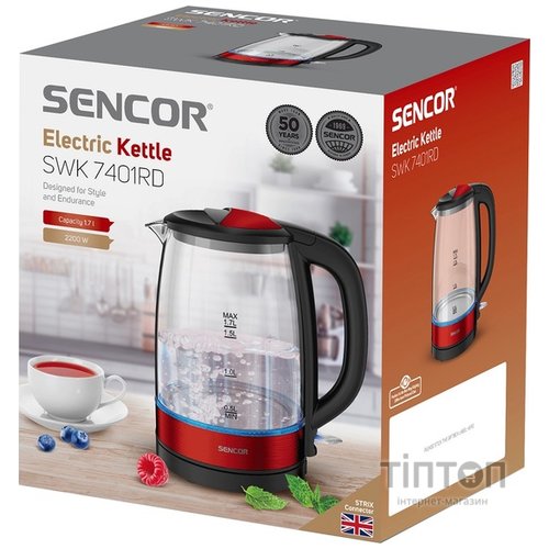 Електрочайник Sencor SWK 7401RD