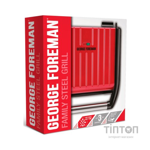 Електрогриль притискний George Foreman 25040-56 Family Steel Grill