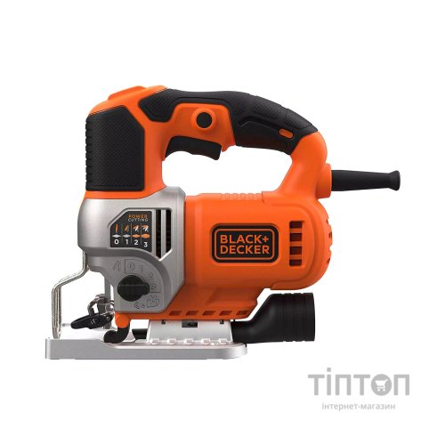 Електролобзик Black&Decker 50 Вт, 1000 - 3100 хід/хв, 2.2 кг, кейс (BES610K)