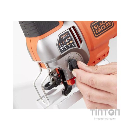 Електролобзик Black&Decker 50 Вт, 1000 - 3100 хід/хв, 2.2 кг, кейс (BES610K)