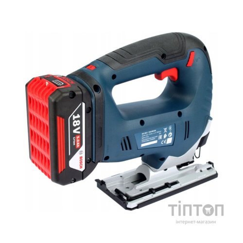 Електролобзик Bosch GST 185-LI, 18В, 4Аг, 0-3500 об/хв, хід 26мм, кейс (0.601.5B3.023)