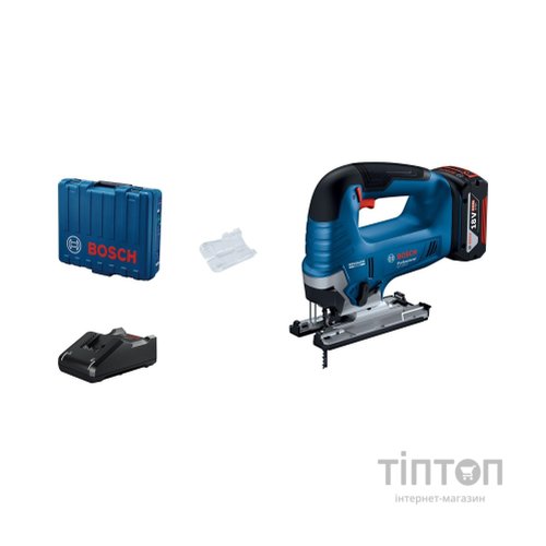 Електролобзик Bosch GST 185-LI, 18В, 4Аг, 0-3500 об/хв, хід 26мм, кейс (0.601.5B3.023)