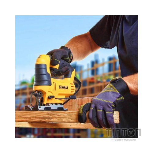 Електролобзик DeWALT 650 Вт, 500 - 3200 хід/хв, 2.4 кг (DWE349)