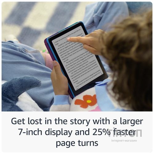 Електронна книга Amazon Kindle Paperwhite Kids (12th Gen) 16GB Black with Cyber City Cover_JP