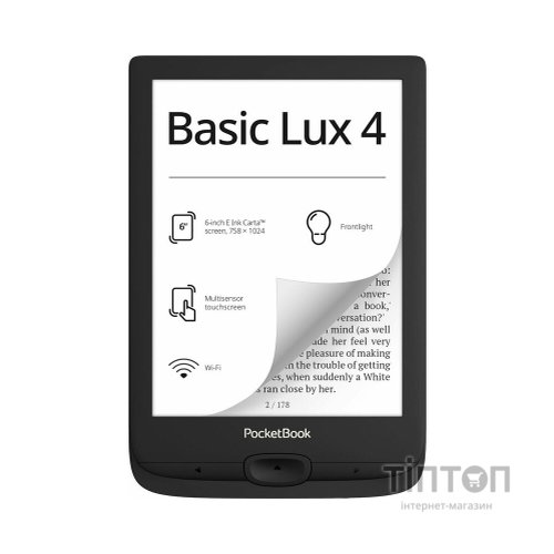 Електронна книга Pocketbook 618 Basic Lux 4, Black (PB618-P-CIS)