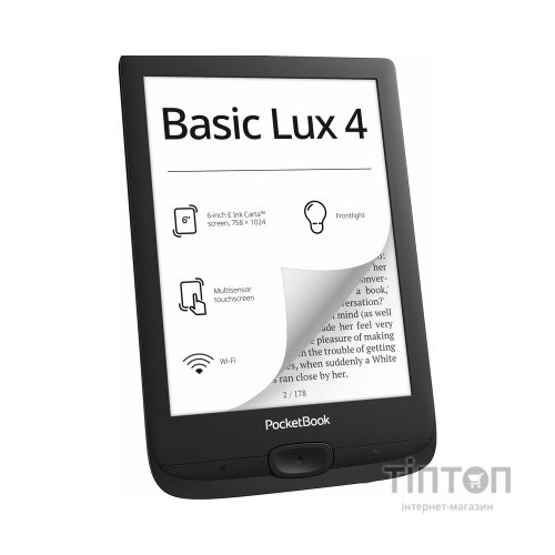 Електронна книга Pocketbook 618 Basic Lux 4, Black (PB618-P-CIS)