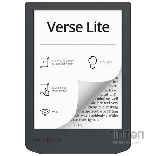 Електронна книга Pocketbook 619 Verse Lite, Midnight Grey (PB619-T-CIS)