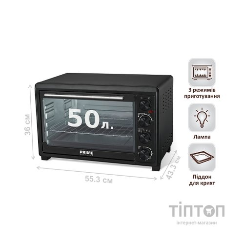 Електропіч PRIME Technics PEO 5050 B