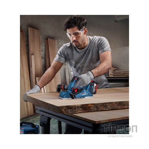 Електрорубанок Bosch GHO 185-LI, 18В, 82мм, стругання до 2.6мм, паз до 9мм (без АКБ та ЗП) (0.601.5B5.021)