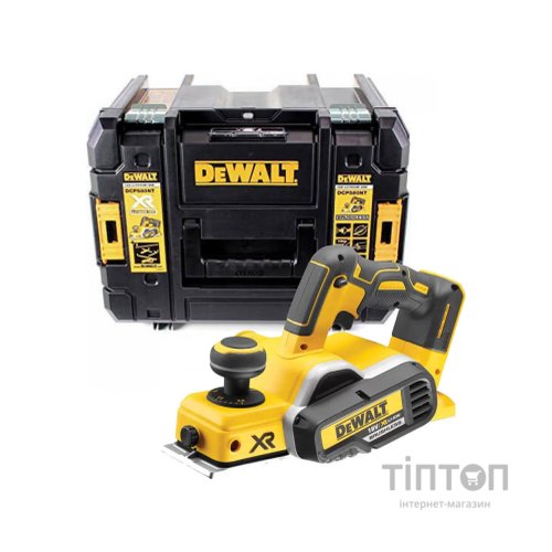 Електрорубанок DeWALT 18 В XR Li-lon, 82 мм, TSTAK (без АКБ та ЗП) (DCP580NT)