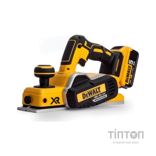Електрорубанок DeWALT 18 В XR Li-lon, ширина 82 мм, 2*5Ah, кейс (DCP580P2)