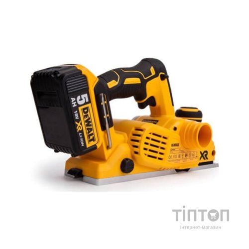 Електрорубанок DeWALT 18 В XR Li-lon, ширина 82 мм, 2*5Ah, кейс (DCP580P2)