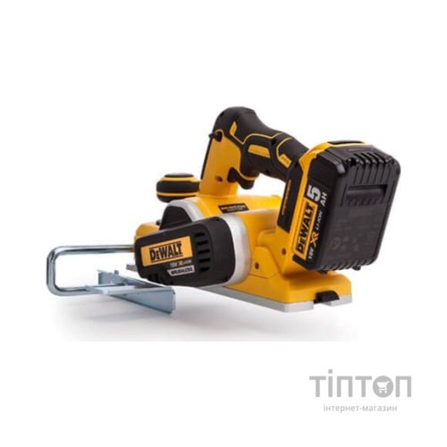 Електрорубанок DeWALT 18 В XR Li-lon, ширина 82 мм, 2*5Ah, кейс (DCP580P2)