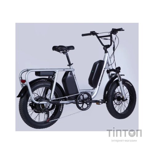 Електровелосипед Dorozhnik 20" ADAMANT HDD рама-18,5" 48B 17.5+12.5А*г 1000Вт 2026 срiблястий (ELB-D-20-080)