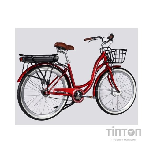 Електровелосипед Dorozhnik 26" eAQUAMARINE BH рама-17" 36B 13А*г 500Вт 2026 бордовий (ELB-D-26-315)