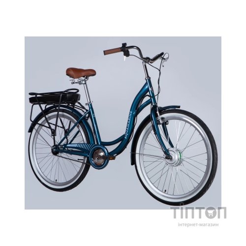 Електровелосипед Dorozhnik 26" eAQUAMARINE BH рама-17" 36B 13А*г 500Вт 2026 темно-синій (ELB-D-26-294)