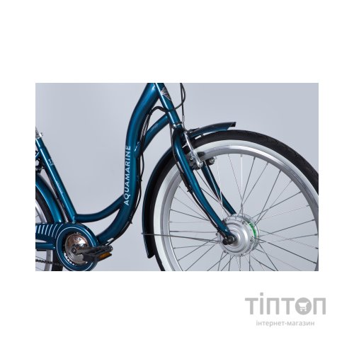 Електровелосипед Dorozhnik 26" eAQUAMARINE BH рама-17" 36B 13А*г 500Вт 2026 темно-синій (ELB-D-26-294)