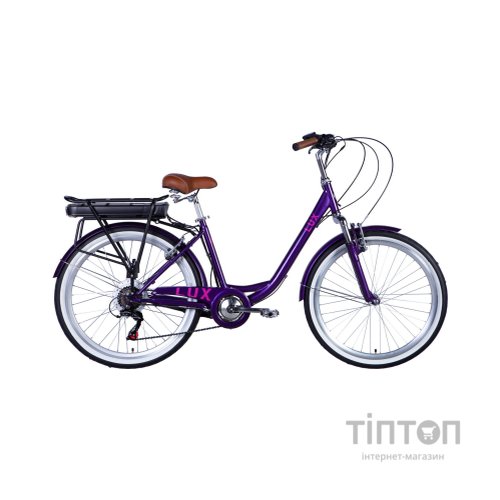 Електровелосипед Dorozhnik 26" eLUX Vbr FR рама-17" 36B 13А*г 500Вт 2026 сливовий (ELB-D-26-298)