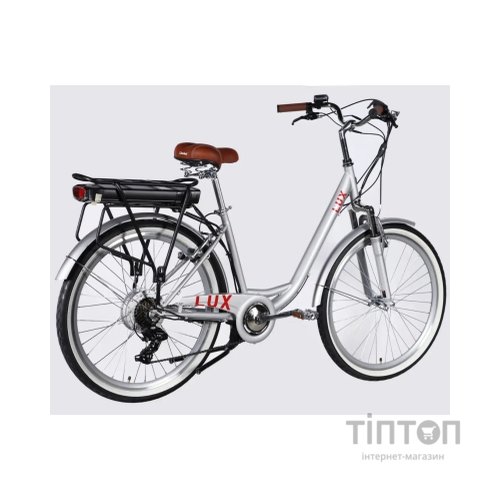 Електровелосипед Dorozhnik 26" eLUX Vbr FR рама-17" 36B 13А*г 500Вт 2026 срiблястий (ELB-D-26-297)