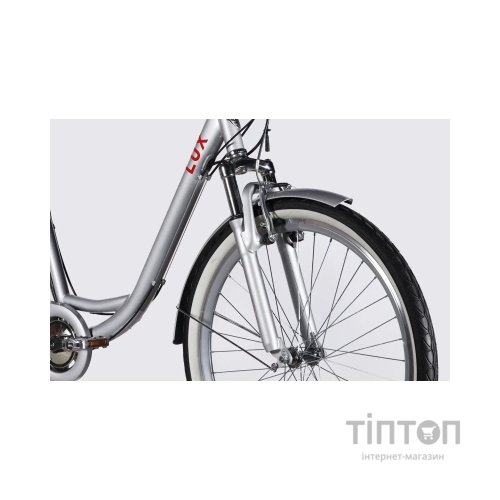 Електровелосипед Dorozhnik 26" eLUX Vbr FR рама-17" 36B 13А*г 500Вт 2026 срiблястий (ELB-D-26-297)
