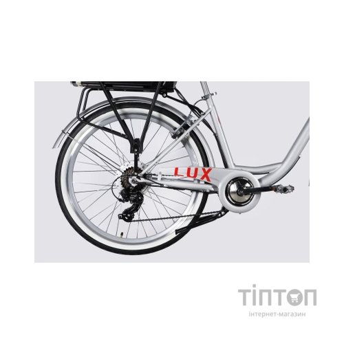 Електровелосипед Dorozhnik 26" eLUX Vbr FR рама-17" 36B 13А*г 500Вт 2026 срiблястий (ELB-D-26-297)