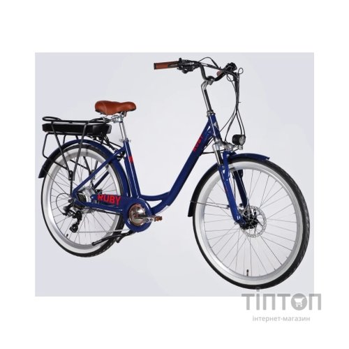 Електровелосипед Dorozhnik 26" eRUBY DD FR рама-17" 36B 13А*г 500Вт 2026 темно-синій (ELB-D-26-299)
