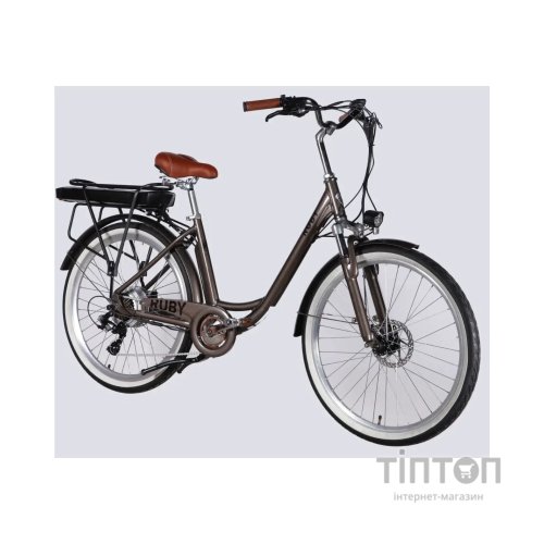 Електровелосипед Dorozhnik 26" eRUBY DD FR рама-17" 48B 15А*г 500Вт 2026 мокрий асфальт (ELB-D-26-303)