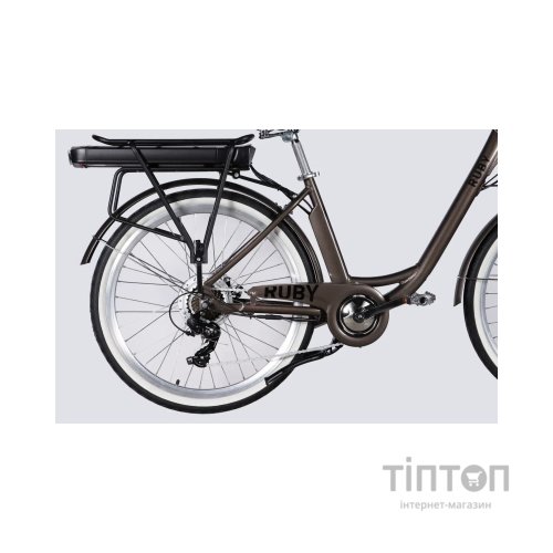 Електровелосипед Dorozhnik 26" eRUBY DD FR рама-17" 48B 15А*г 500Вт 2026 мокрий асфальт (ELB-D-26-303)