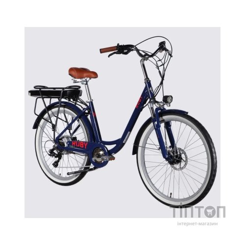 Електровелосипед Dorozhnik 26" eRUBY DD FR рама-17" 48B 15А*г 500Вт 2026 темно-синій (ELB-D-26-302)