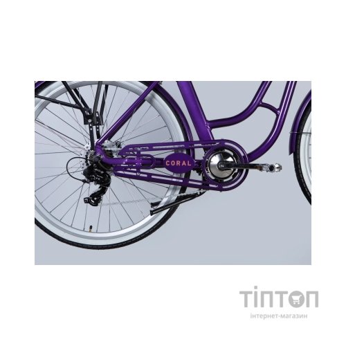 Електровелосипед Dorozhnik 28" eCORAL DD FR рама-19" 48B 13А*г 500Вт 2026 фіолетово-синій (ELB-D-28-116)