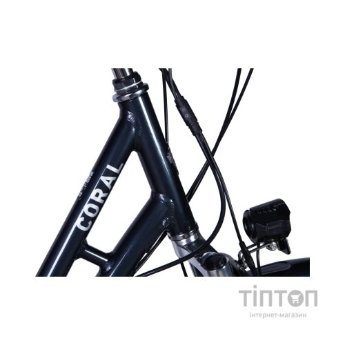 Електровелосипед Dorozhnik 28" eCORAL DD FR рама-19" 48B 13А*г 500Вт 2026 темно-сірий (ELB-D-28-114)
