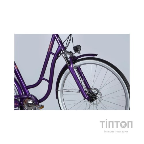 Електровелосипед Dorozhnik 28" eCORAL DD FR рама-19" 48B 17.5А*г 500Вт 2026 фіолетово-синій (ELB-D-28-120)