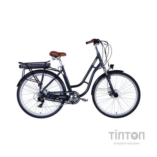 Електровелосипед Dorozhnik 28" eCORAL DD FR рама-19" 48B 17.5А*г 500Вт 2026 темно-сірий (ELB-D-28-118)
