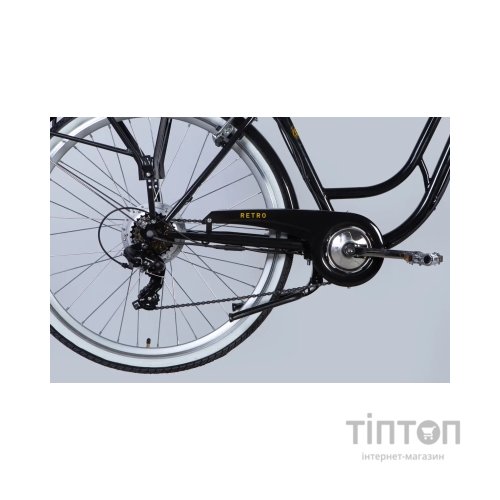 Електровелосипед Dorozhnik 28" eRETRO Vbr FR рама-19" 36B 13А*г 500Вт 2026 чорний (ELB-D-28-113)