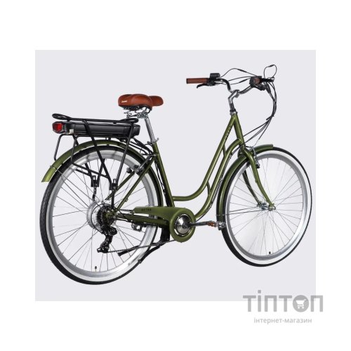 Електровелосипед Dorozhnik 28" eRETRO Vbr FR рама-19" 36B 13А*г 500Вт 2026 темно-зелений (ELB-D-28-110)