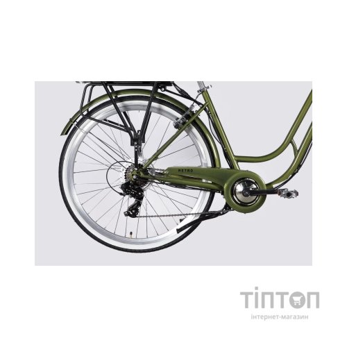 Електровелосипед Dorozhnik 28" eRETRO Vbr FR рама-19" 36B 13А*г 500Вт 2026 темно-зелений (ELB-D-28-110)