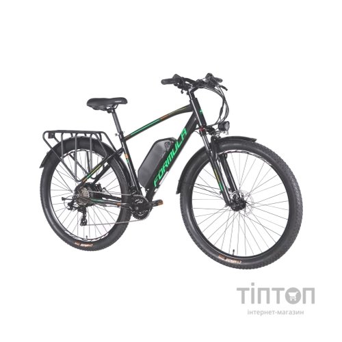Електровелосипед Formula eCURSOR MAN AM DD 29" 19" 48B 13А*г 500Вт 2026 чорно-зелений (ELB-FR-29-242)